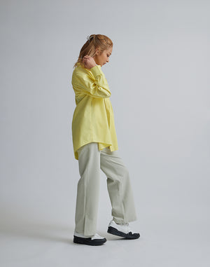 CRONOS WOMEN LOGO LONG SHIRTS【YELLOW】