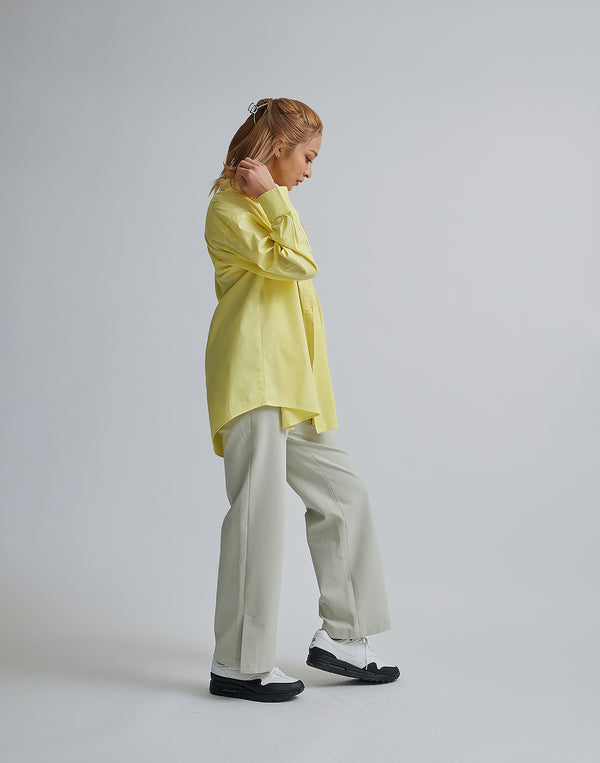 CRONOS WOMEN LOGO LONG SHIRTS【YELLOW】