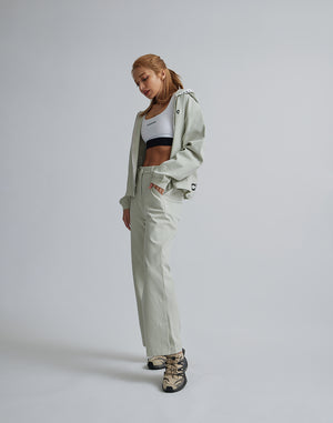 CRONOS WOMEN EASY CARE STRETCH PANTS【BEIGE】