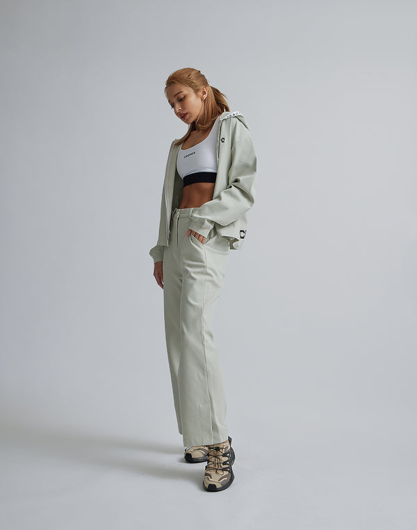 CRONOS WOMEN EASY CARE STRETCH PANTS【BEIGE】