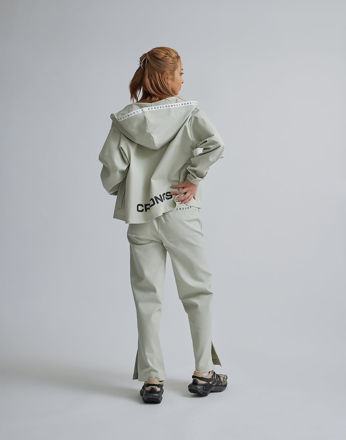 CRONOS WOMEN EASY CARE STRETCH PANTS【BEIGE】 – クロノス
