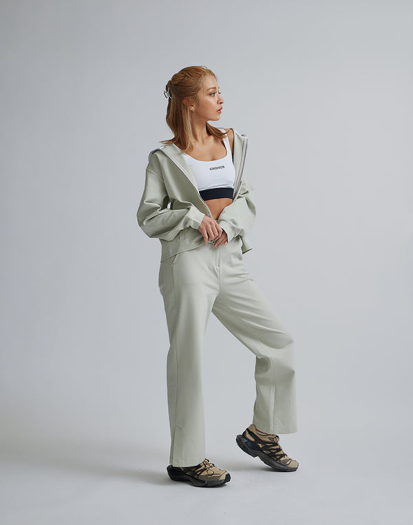 CRONOS WOMEN EASY CARE STRETCH PANTS【BEIGE】