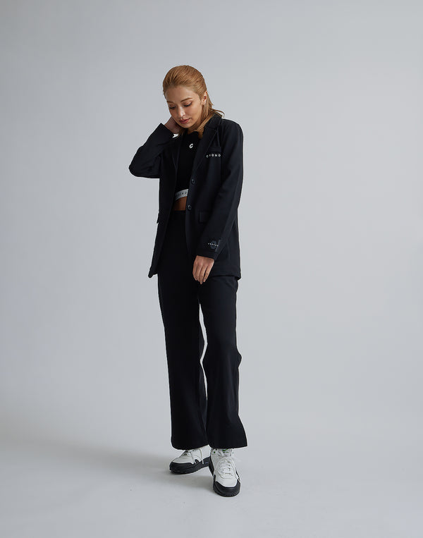 CRONOS WOMEN EASY CARE STRETCH PANTS【BLACK】