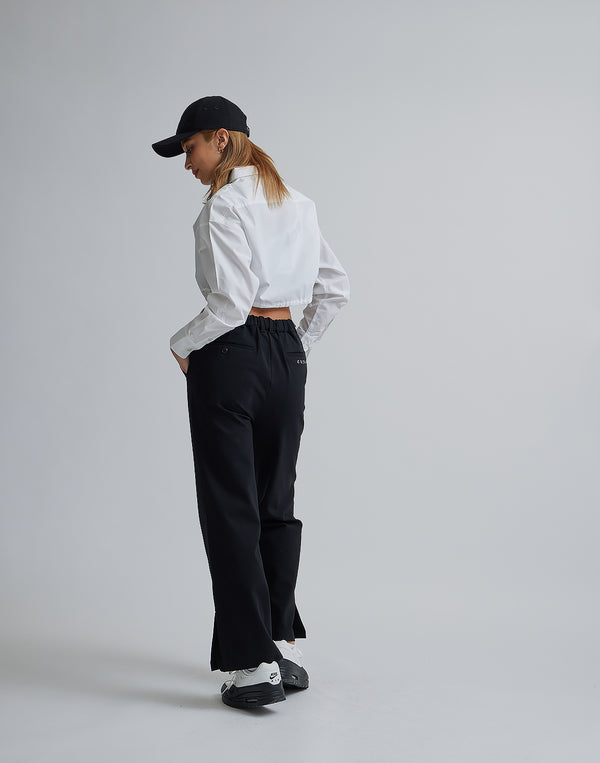 CRONOS WOMEN 2LINE SHORT SHIRTS【WHITE】