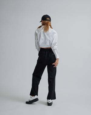 CRONOS WOMEN 2LINE SHORT SHIRTS【WHITE】