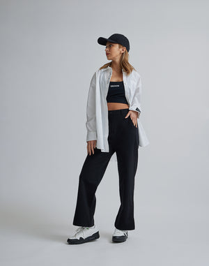 CRONOS WOMEN EASY CARE STRETCH PANTS【BLACK】
