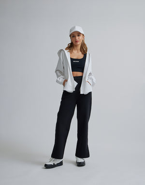 CRONOS WOMEN EASY CARE STRETCH PANTS【BLACK】
