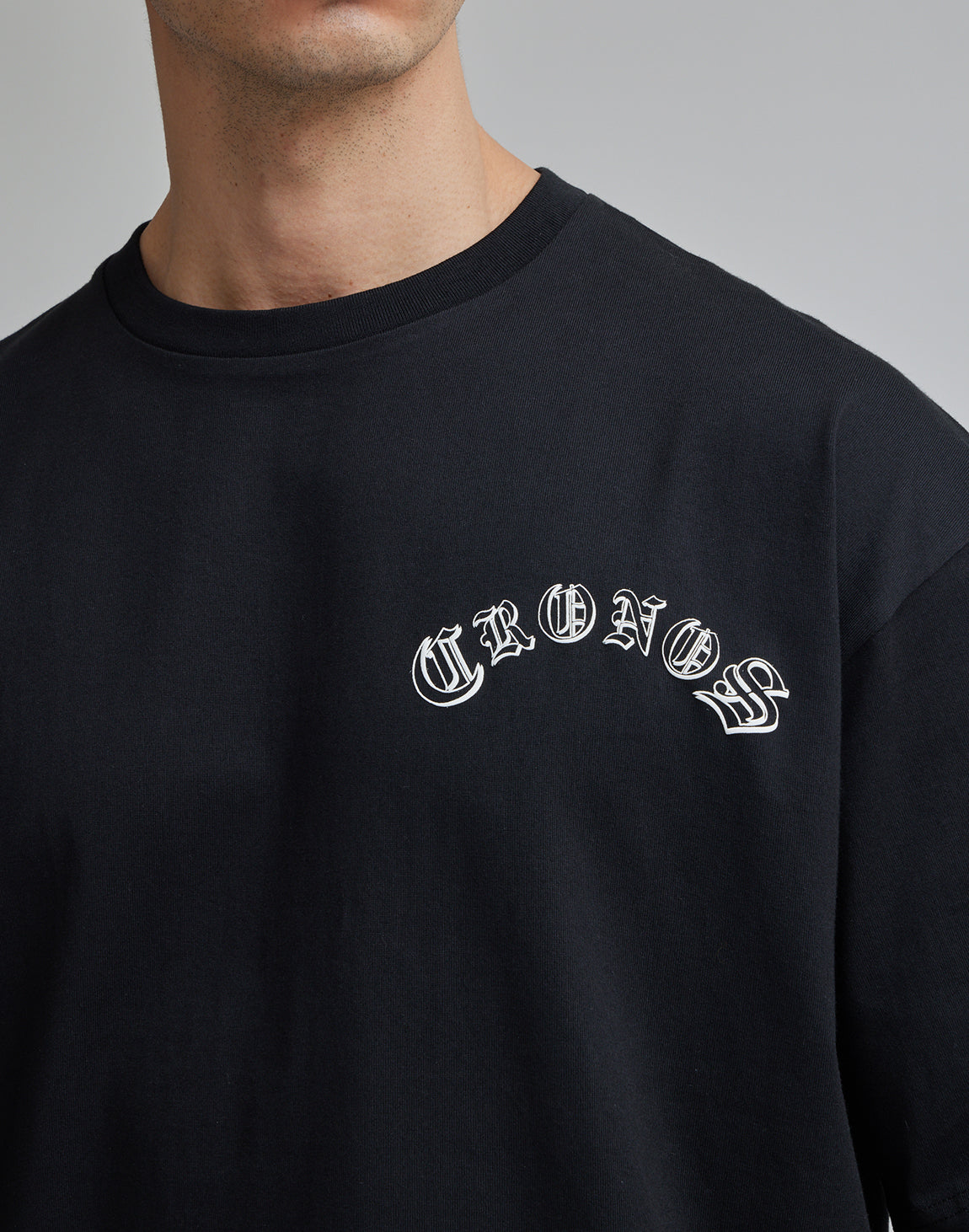 CRONOS BLACK LETTER LOGO OVERSIZE T-SHIRTS – クロノス 