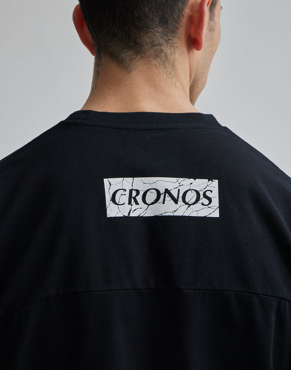 CRONOS 顏料印花寬鬆T卹 [橘色]