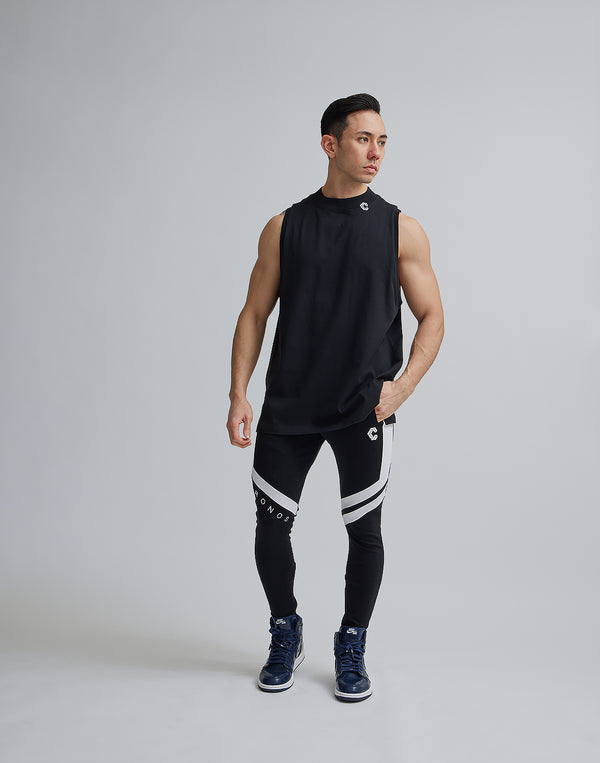 CRONOS MOCK NECK TANKTOP [BLACK]