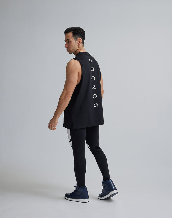 CRONOS MOCK NECK TANKTOP [BLACK]