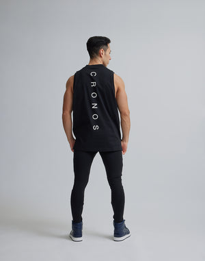 CRONOS MOCK NECK TANKTOP [BLACK]