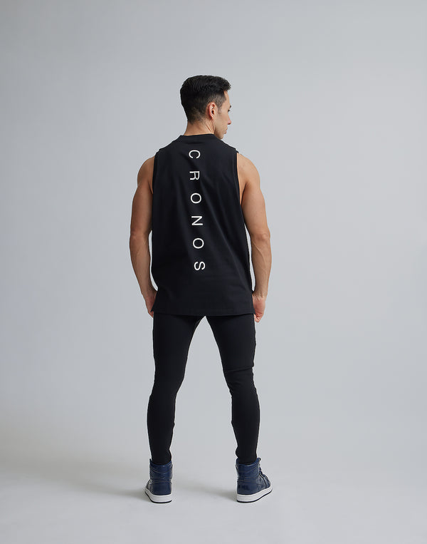 CRONOS MOCK NECK TANKTOP [BLACK]