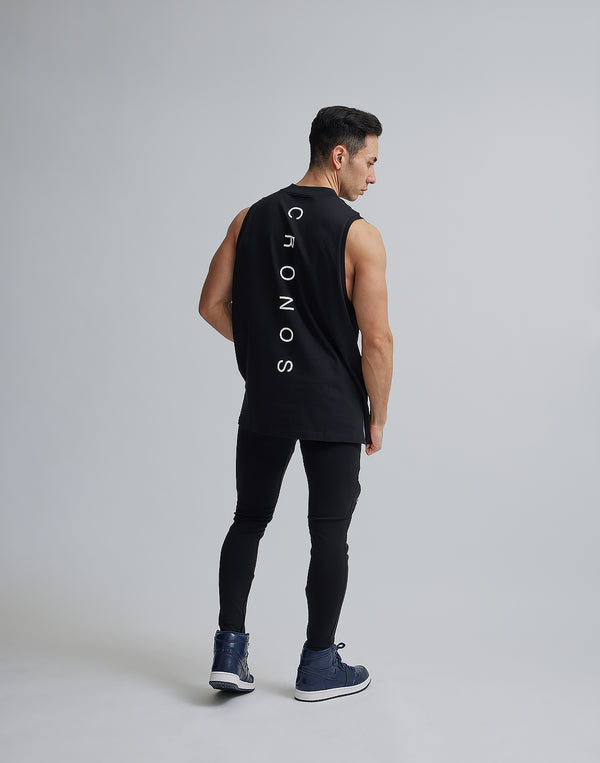 CRONOS MOCK NECK TANKTOP [BLACK]