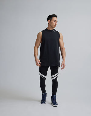 CRONOS MOCK NECK TANKTOP [BLACK]