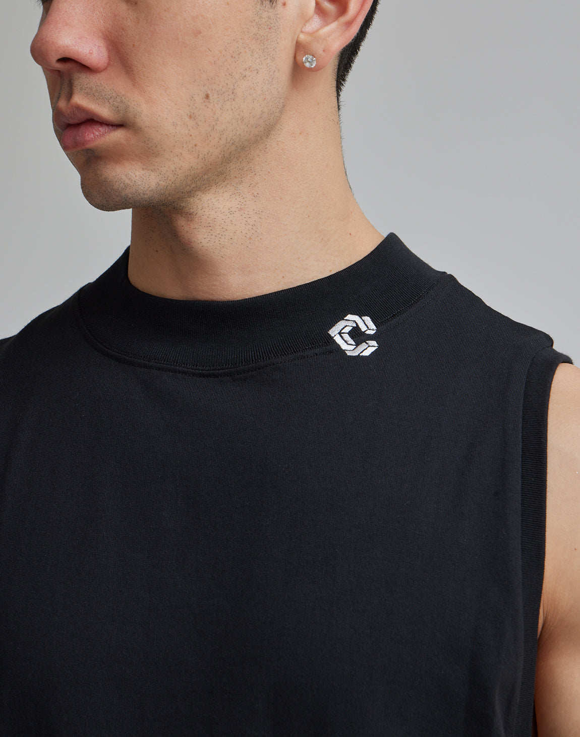 CRONOS MOCK NECK TANKTOP【BLACK】 – クロノス CRONOS Official Store