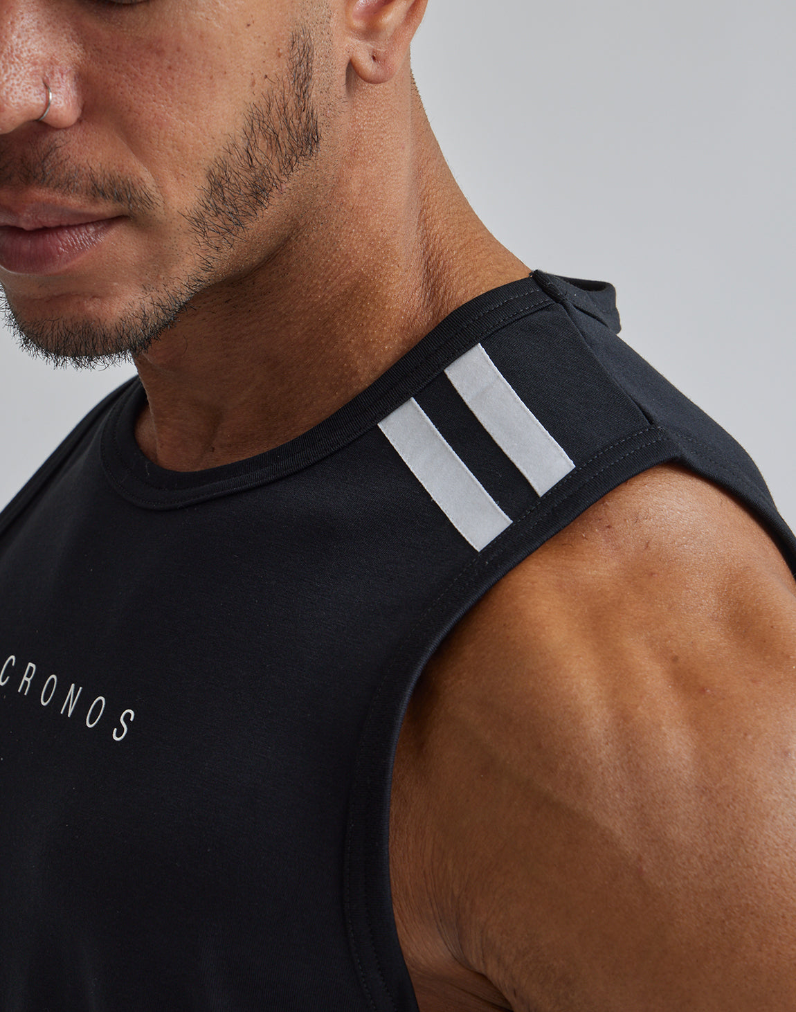 CRONOS DRYTOUCH TANKTOP  クロノス　サイズSタンクトップ CRONOS DRYTOUCH TANKTOP [BLACK]