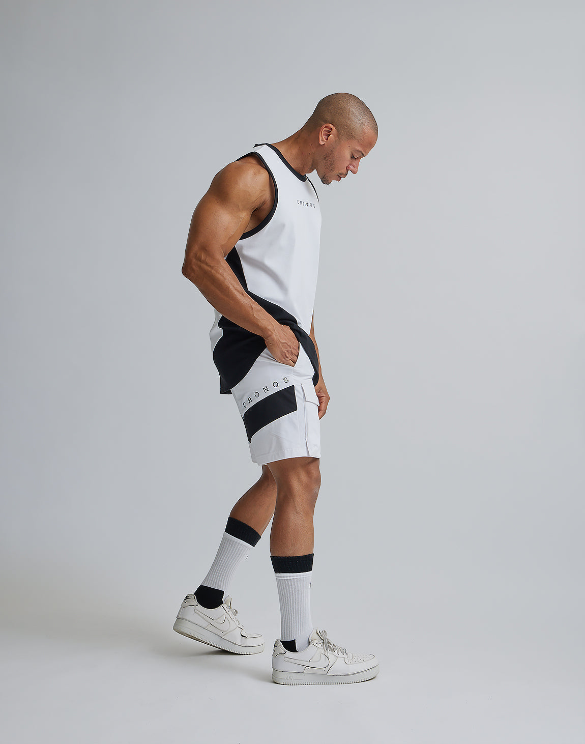 CRONOS タンクトップ M ホワイト CRONOS DRYTOUCH TANKTOP【WHITE】