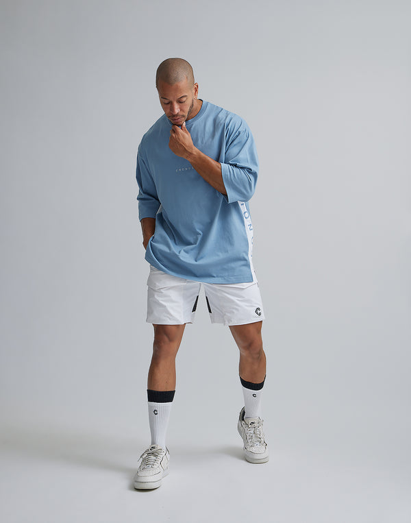 CRONOS THREE QUARTER OVERSIZE T-SHIRTS【G.BLUE】