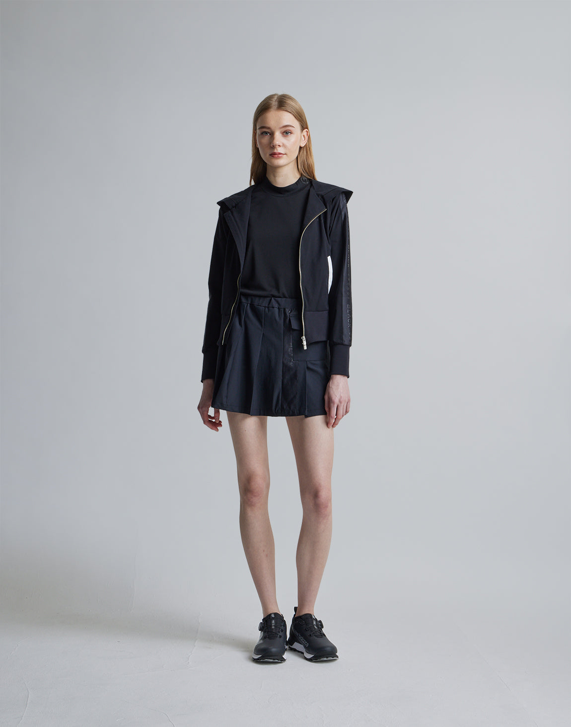 CRONOS BLACK SIDE LINE BRAKER HOODIE【BLACK】
