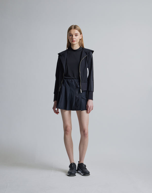 CRONOS BLACK SIDE LINE BRAKER HOODIE [BLACK]