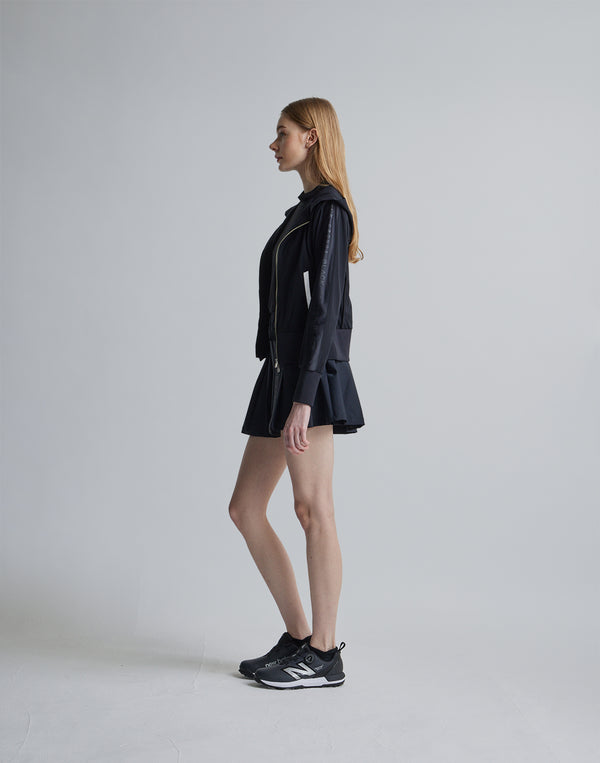 CRONOS BLACK SIDE LINE BRAKER HOODIE [BLACK]