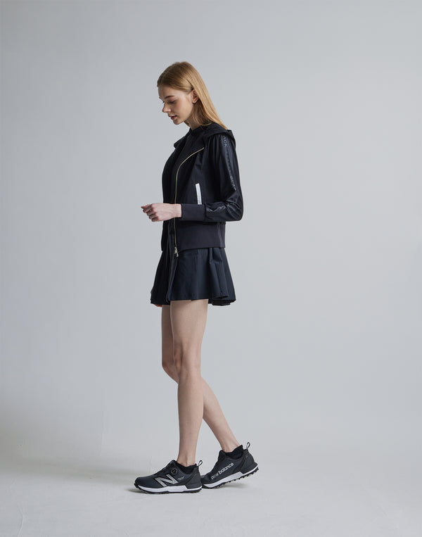 CRONOS BLACK SIDE LINE BRAKER HOODIE [BLACK]