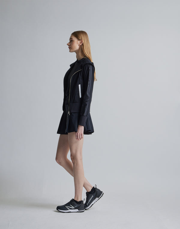 CRONOS BLACK SIDE LINE BRAKER HOODIE [BLACK]