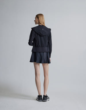 CRONOS BLACK SIDE LINE BRAKER HOODIE [BLACK]
