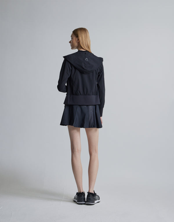 CRONOS BLACK SIDE LINE BRAKER HOODIE [BLACK]