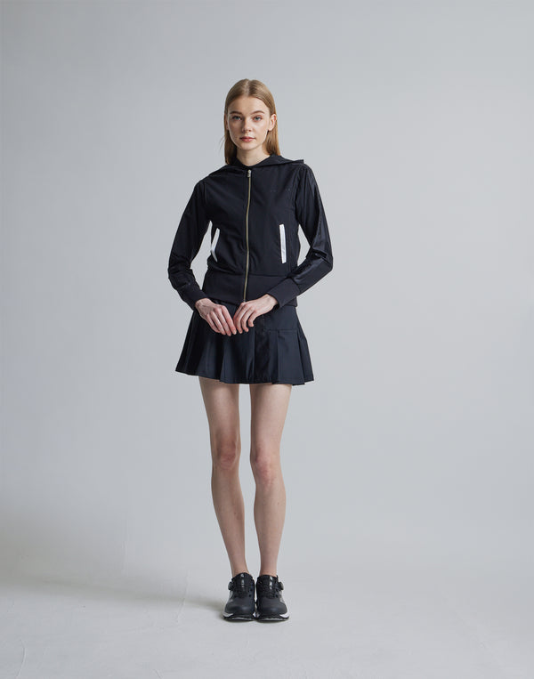 CRONOS BLACK SIDE LINE BRAKER HOODIE [BLACK]