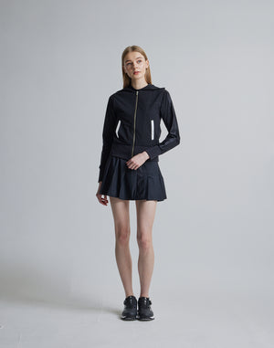 CRONOS BLACK SIDE LINE BRAKER HOODIE [BLACK]
