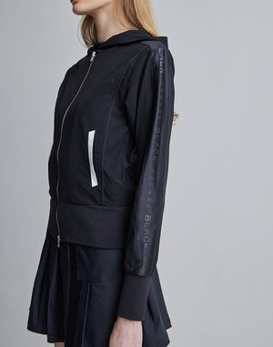 CRONOS BLACK SIDE LINE BRAKER HOODIE [OLIVE]