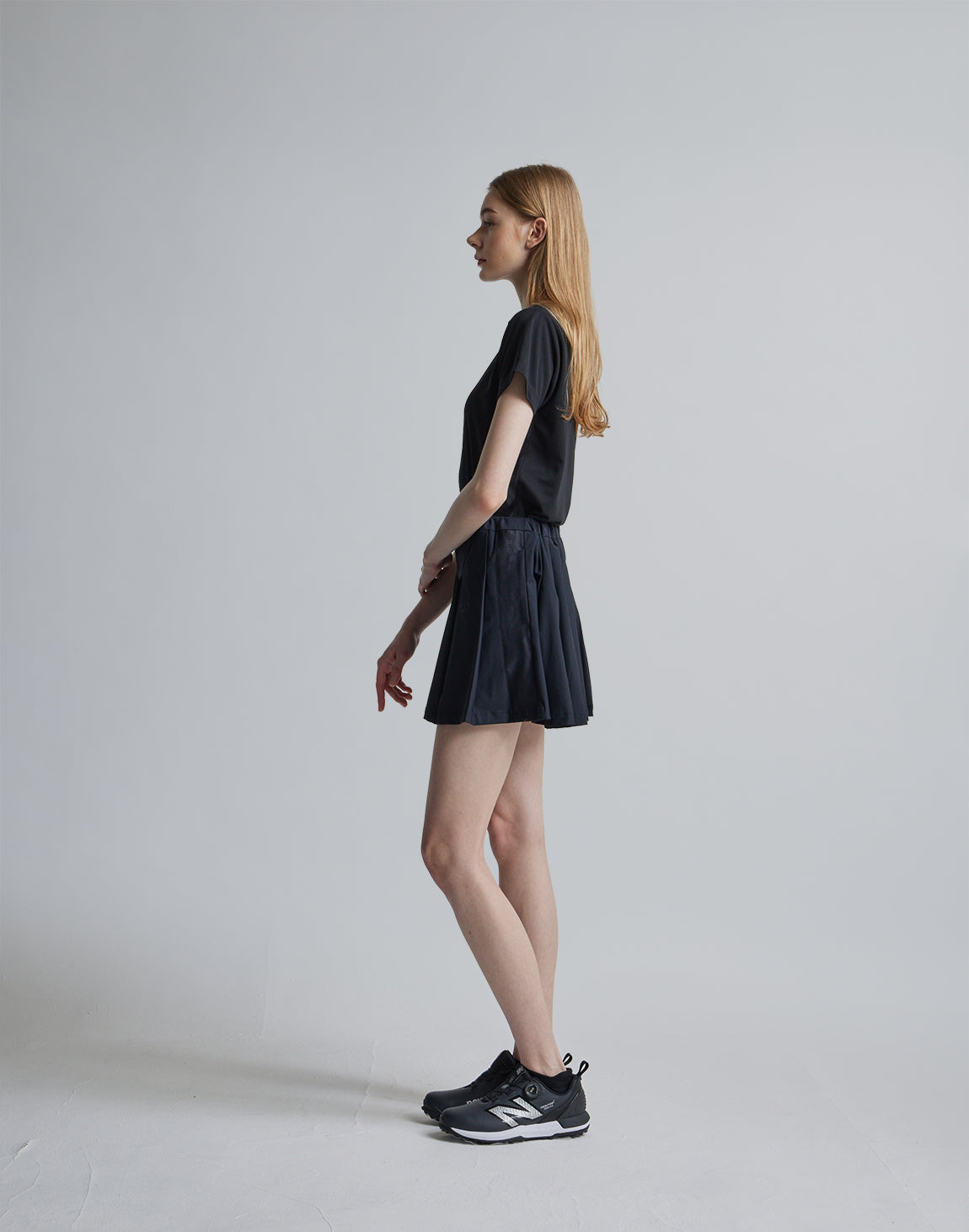 CRONOS BLACK SIDE LINE MOCKNECK【BLACK】