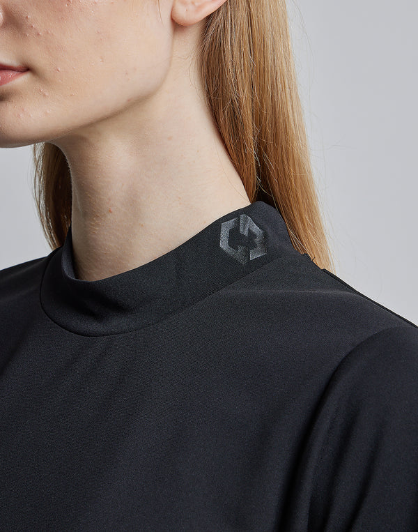 CRONOS BLACK SIDE LINE MOCKNECK [WHITE]