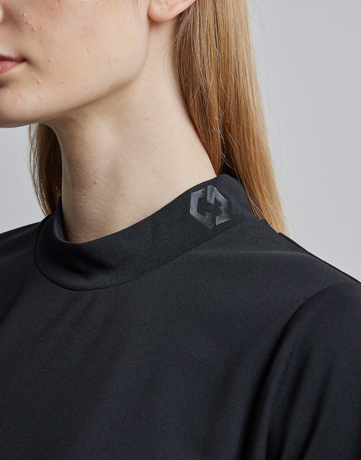 CRONOS BLACK SIDE LINE MOCKNECK【KHAKI】