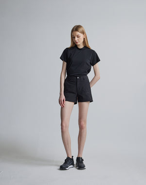 CRONOS BLACK SIDE LINE MOCKNECK [BLACK]