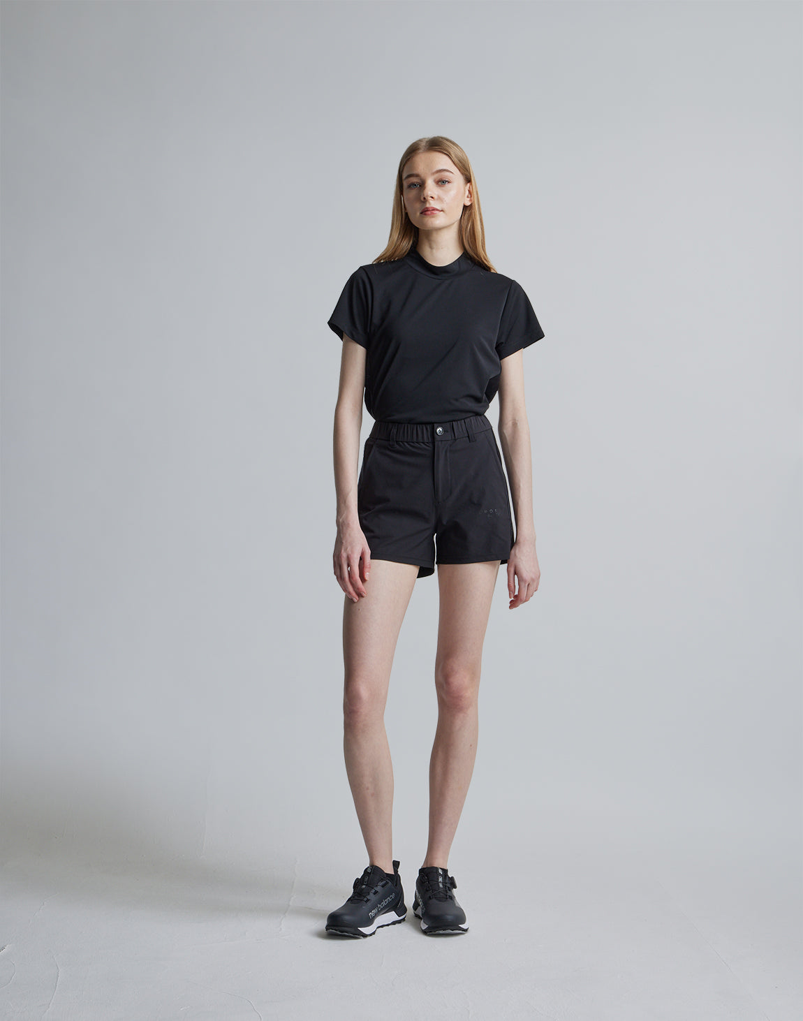 CRONOS BLACK SIDE LINE MOCKNECK【BLACK】