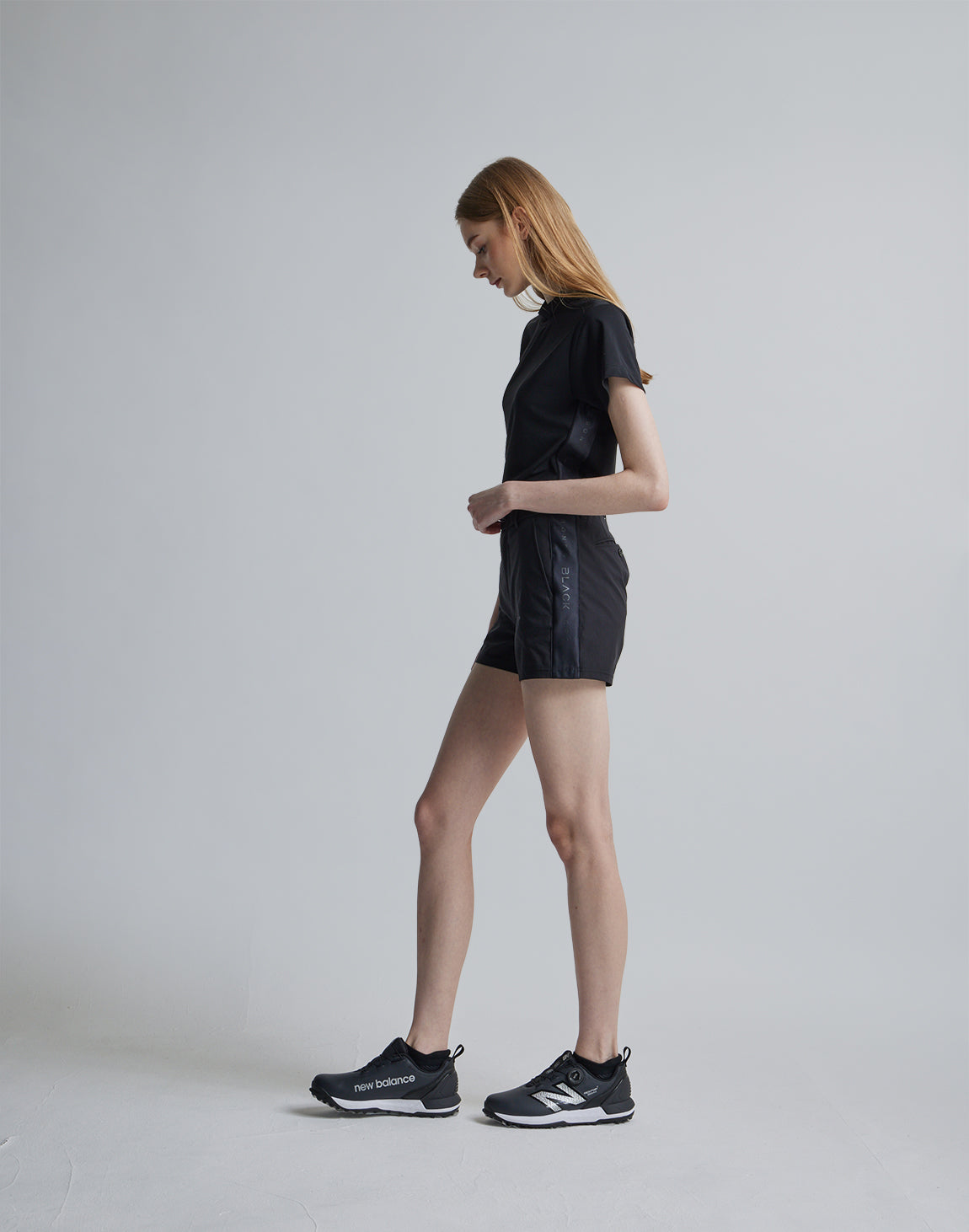 CRONOS BLACK SIDE LINE MOCKNECK【BLACK】