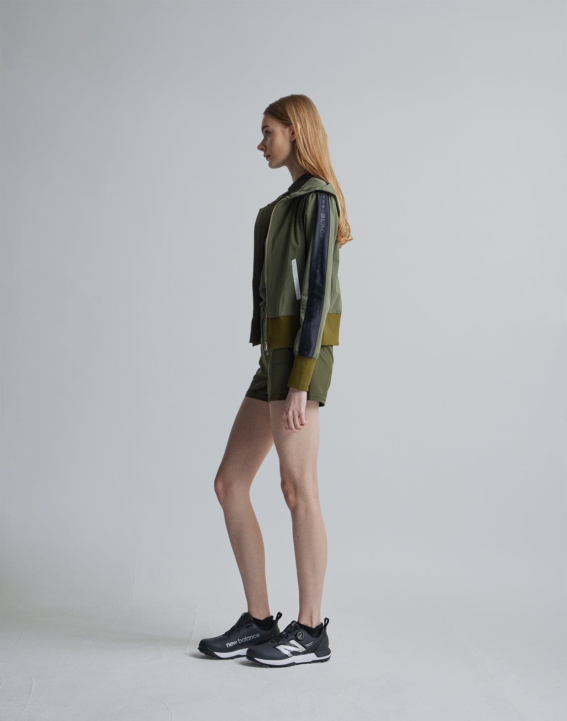 CRONOS BLACK SIDE LINE BRAKER HOODIE【OLIVE】 – クロノス
