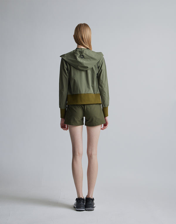 CRONOS BLACK SIDE LINE SHORTS [KHAKI]