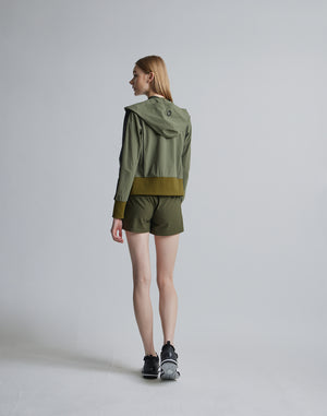 CRONOS BLACK SIDE LINE SHORTS [KHAKI]