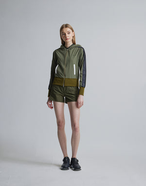 CRONOS BLACK SIDE LINE SHORTS [KHAKI]