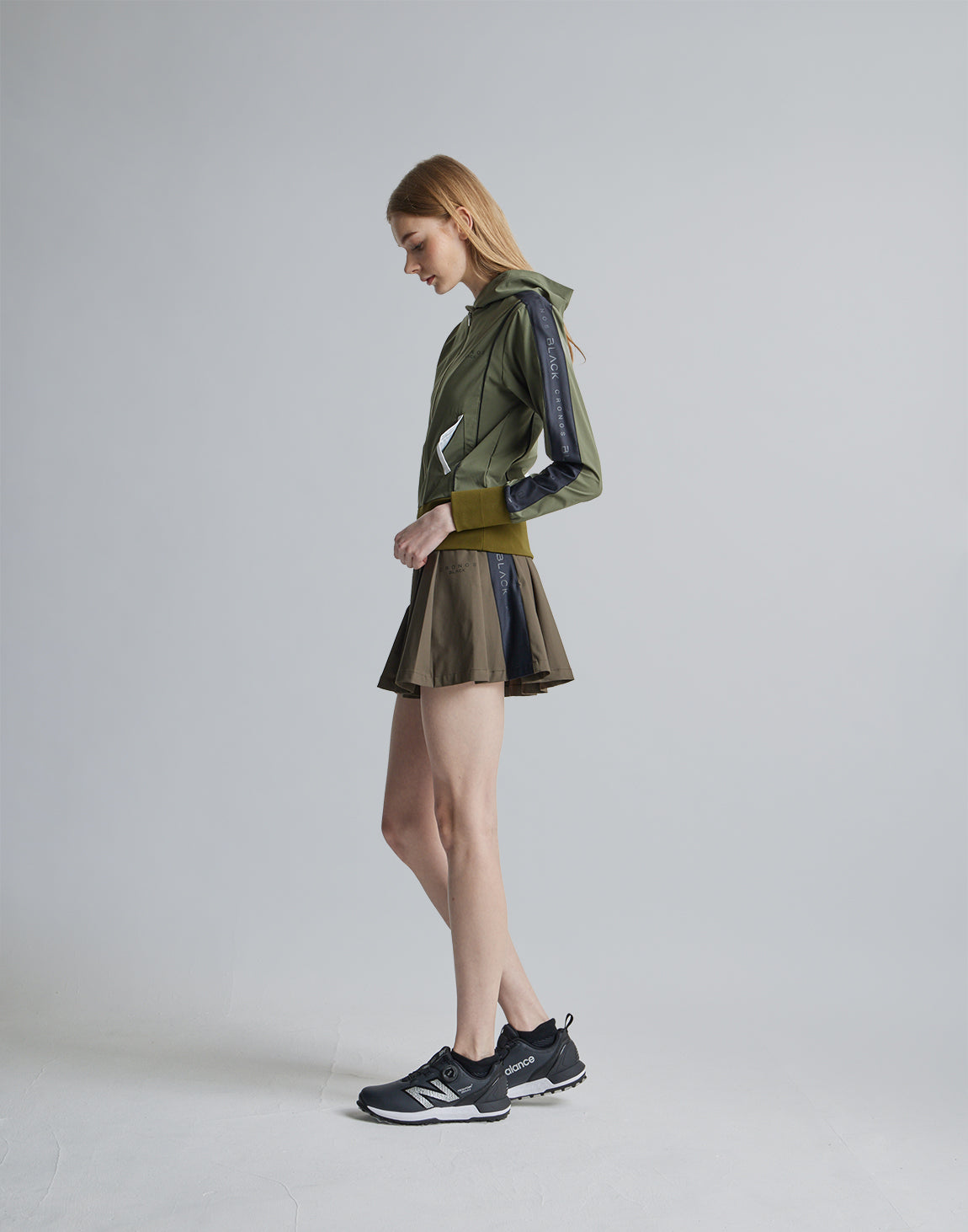CRONOS BLACK SKIRT【KHAKI】