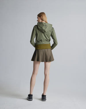 CRONOS BLACK SIDE LINE BRAKER HOODIE [OLIVE]