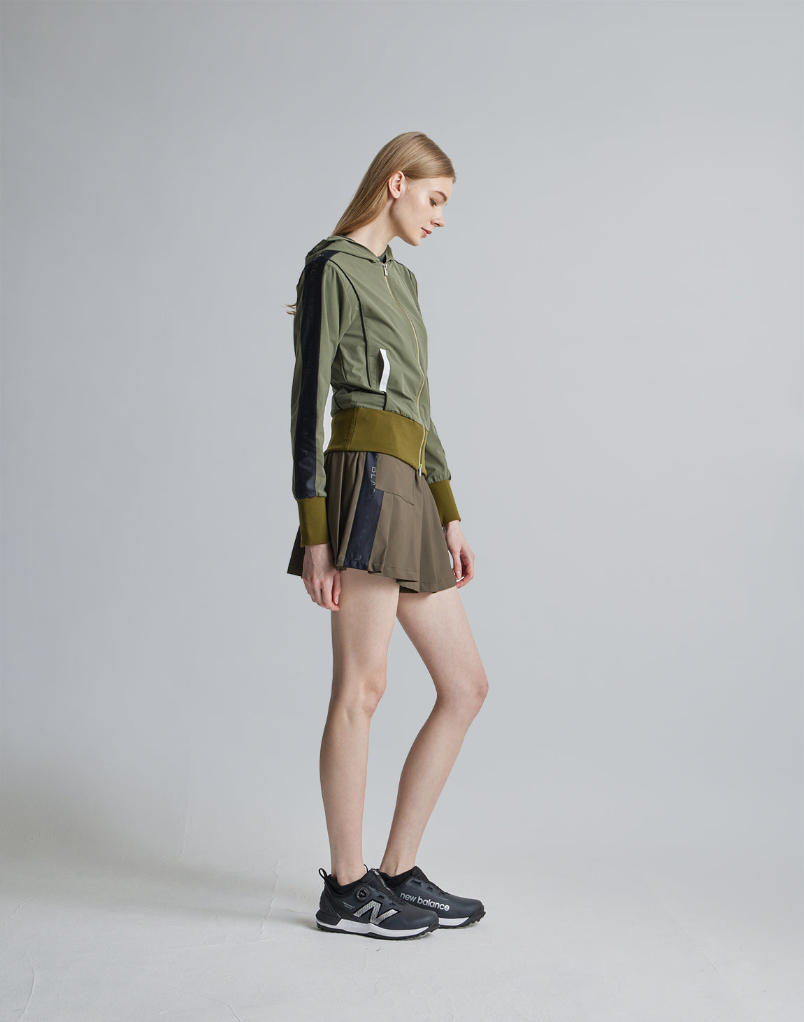 CRONOS BLACK SKIRT【KHAKI】