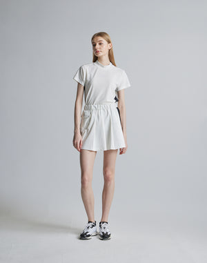 CRONOS BLACK SIDE LINE MOCKNECK [WHITE]