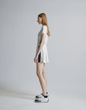 CRONOS BLACK SKIRT [WHITE]