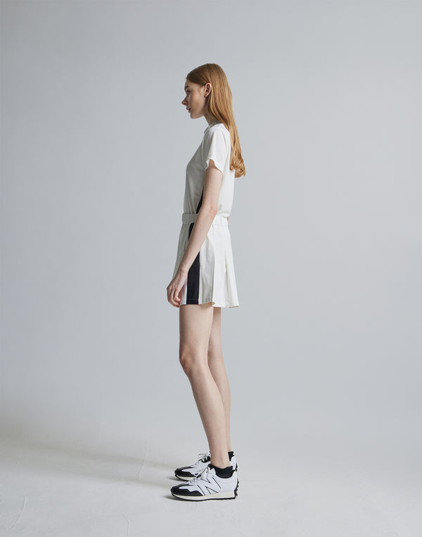 CRONOS BLACK SKIRT [WHITE]