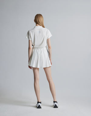 CRONOS BLACK SIDE LINE MOCKNECK [WHITE]
